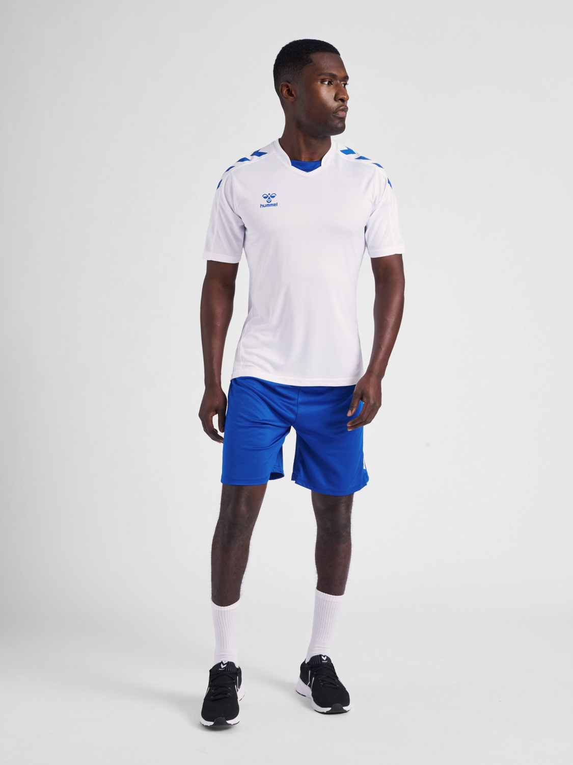 hummel CORE XK POLY JERSEY S/S - WHITE/TRUE BLUE | hummelsport.de