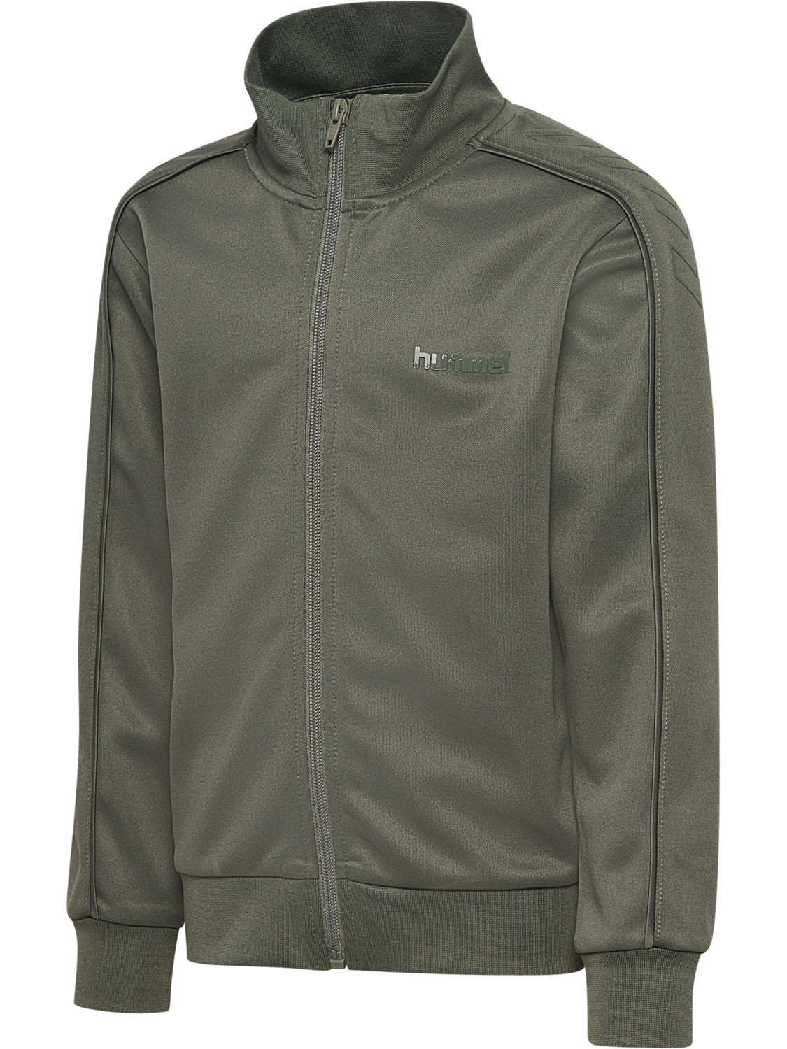 hmlJR REG LOGO TRACK SUIT, CASTOR GRAY, packshot