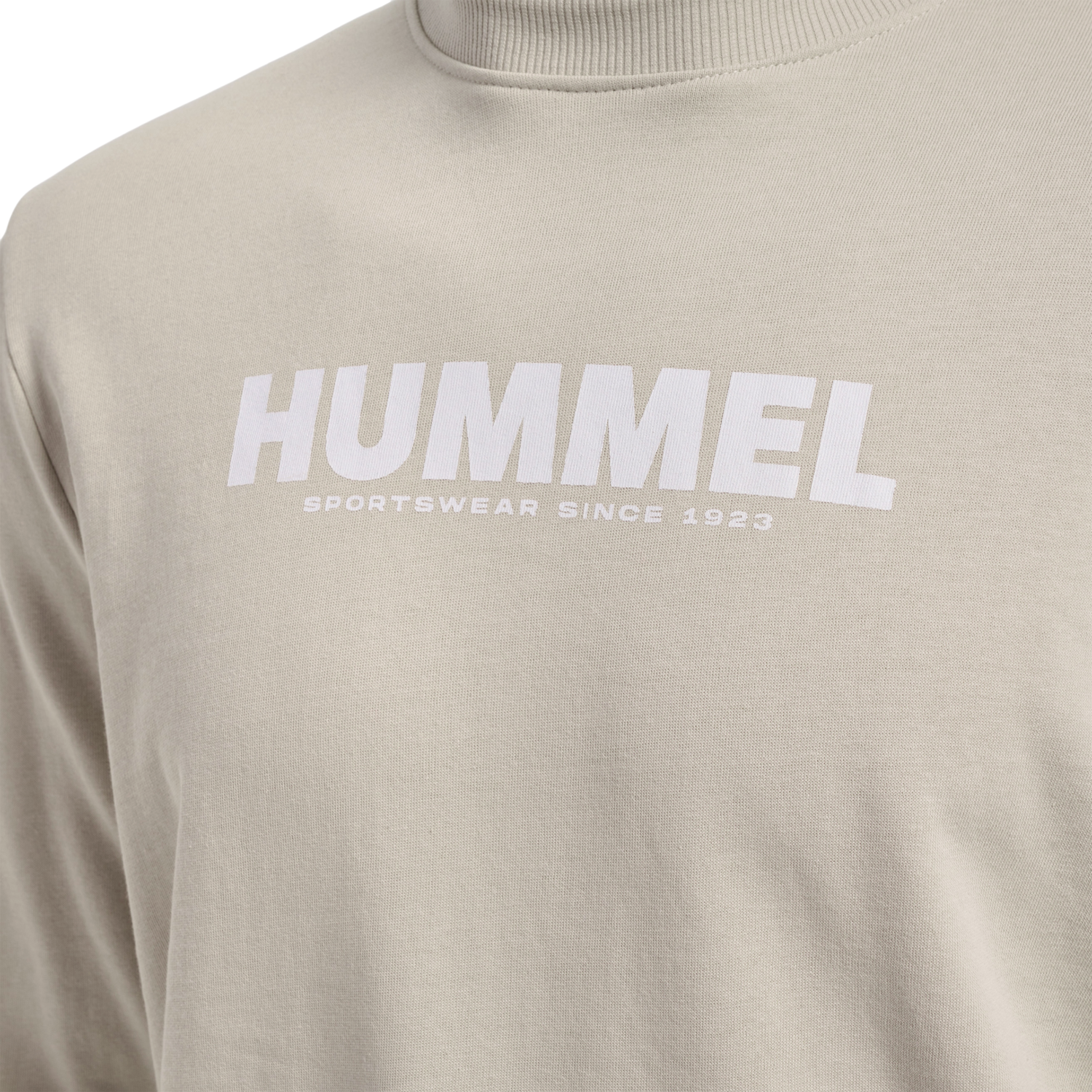 hmlLEGACY SWEATSHIRT, PUMICE STONE, packshot