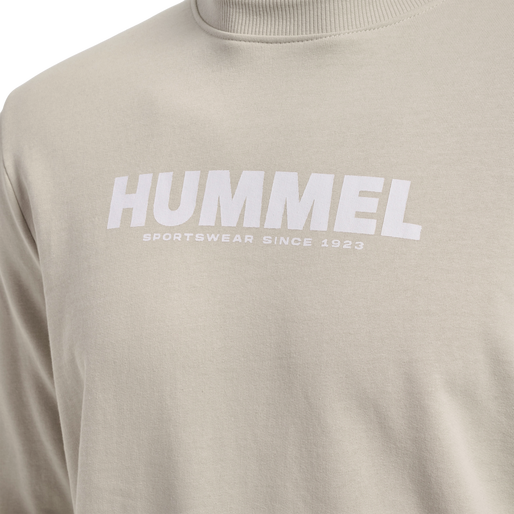 hmlLEGACY SWEATSHIRT, PUMICE STONE, packshot