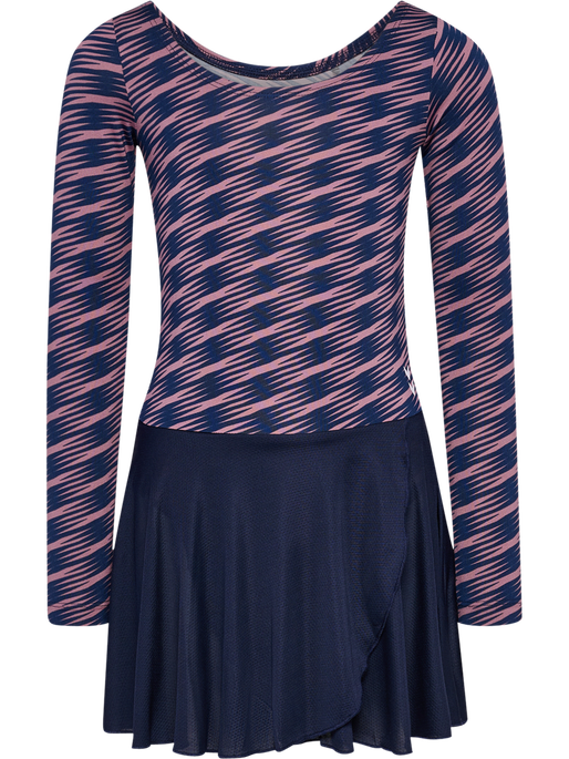 hmlJR MIX GYMSUIT L/S, WISTFUL MAUVE hmlJR MIX GYMSUIT L/S, WISTFUL MAUVE, packshot