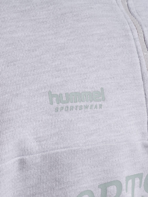 hmlOVERSIZED HALFZIP SW, LIGHT GREY MELANGE hmlOVERSIZED HALFZIP SW, LIGHT GREY MELANGE, packshot