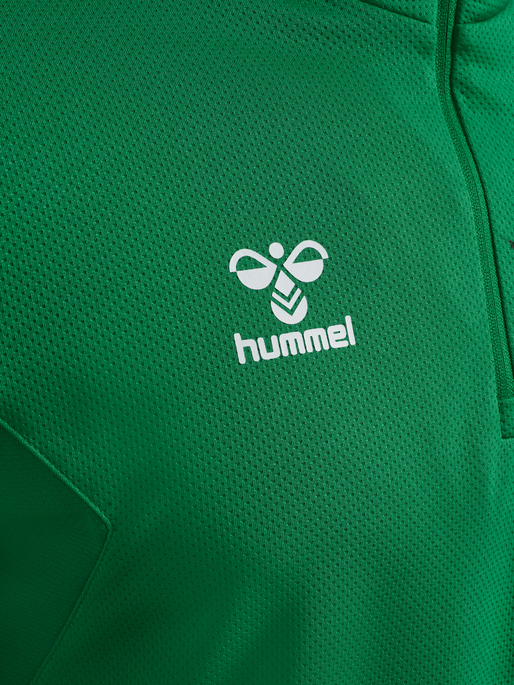hmlAUTHENTIC HALF ZIP SWEAT, JELLY BEAN, packshot