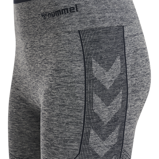 hmlMT UNA SEAMLESS MID WAIST SHORTS, BLUE NIGHTS MELANGE hmlMT UNA SEAMLESS MID WAIST SHORTS, BLUE NIGHTS MELANGE, packshot