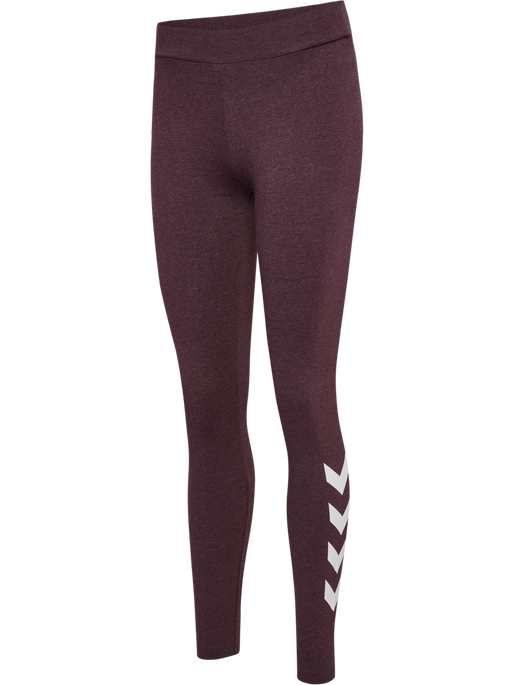 hmlPULSE LOGO MW TIGHTS, FUDGE MELANGE hmlPULSE LOGO MW TIGHTS, FUDGE MELANGE, packshot