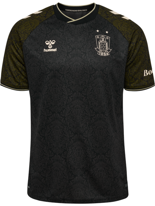 BIF 24/25 THIRD JERSEY S/S, CAVIAR/FIR GREEN BIF 24/25 THIRD JERSEY S/S, CAVIAR/FIR GREEN, packshot