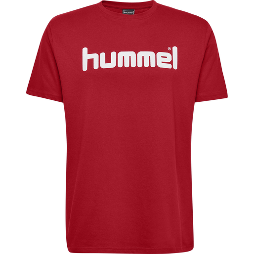 HMLGO COTTON LOGO T-SHIRT S/S, TRUE RED, packshot