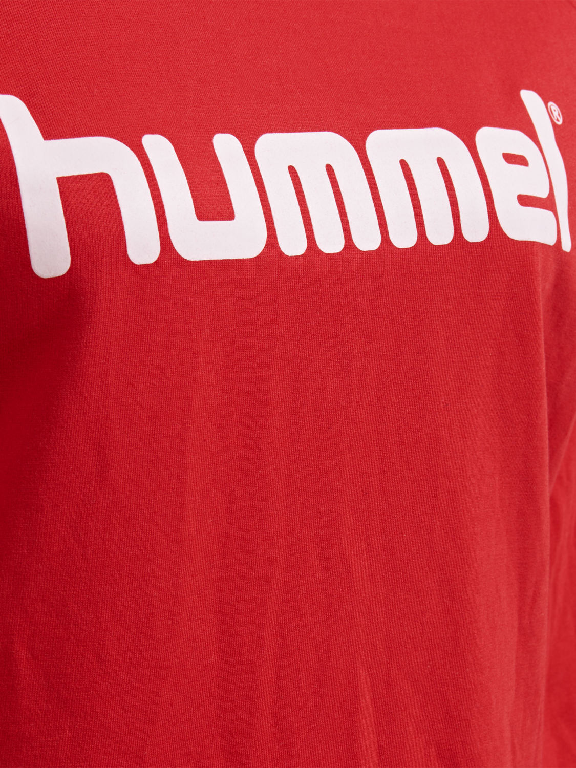 HUMMEL GO COTTON LOGO SWEATSHIRT WOMAN, TRUE RED, packshot