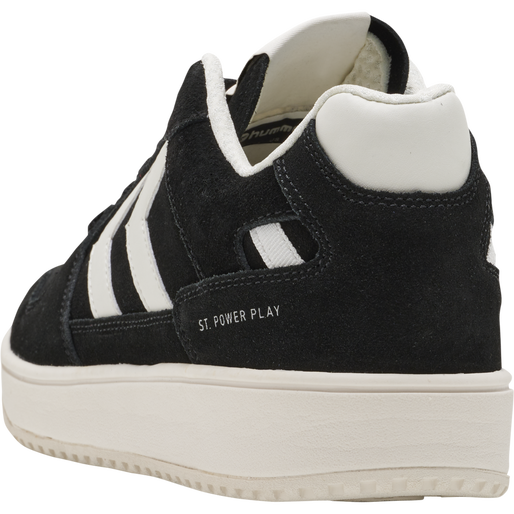 ST. POWER PLAY SUEDE, BLACK/WHITE, packshot
