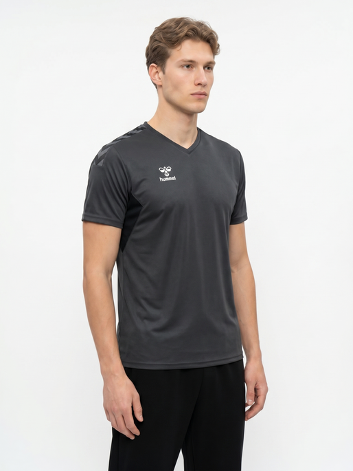 hmlAUTHENTIC PL JERSEY S/S, ASPHALT, model