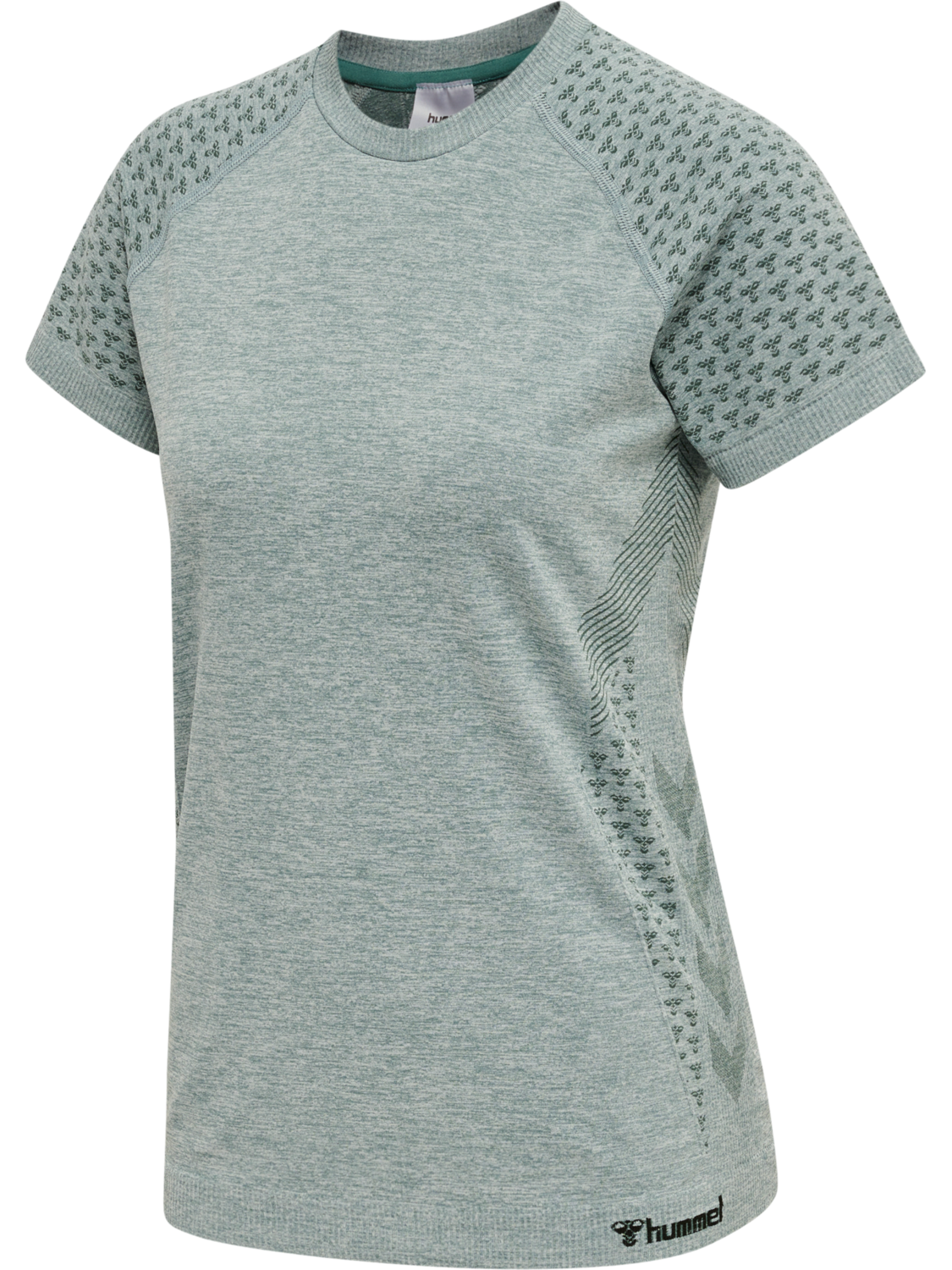 hmlCI SEAMLESS T-SHIRT, NORTH ATLANTIC MELANGE, packshot