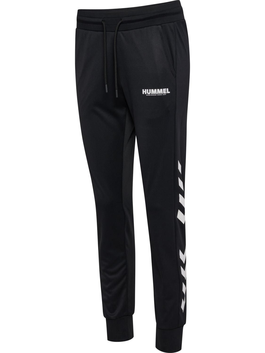 hmlLEGACY EVY REGULAR POLY PANTS, BLACK, packshot