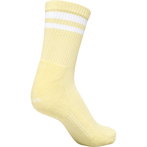 hmlRETRO 4-PACK SOCKS MIX, WHITE/GOLDEN HAZE/PLACID BLUE, packshot