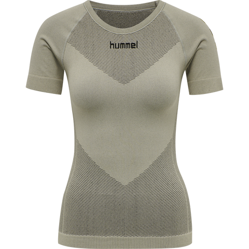 HUMMEL FIRST SEAMLESS JERSEY S/S WOMAN, LONDON FOG, packshot
