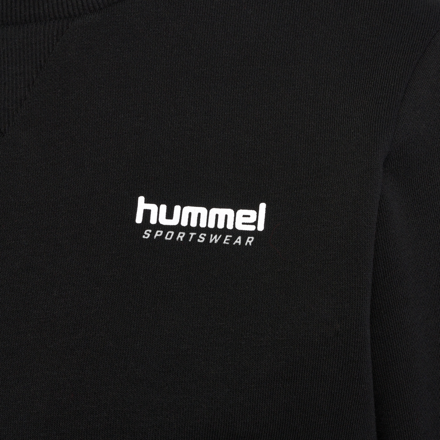hmlLGC SHAI SHORT SWEATSHIRT, BLACK, packshot