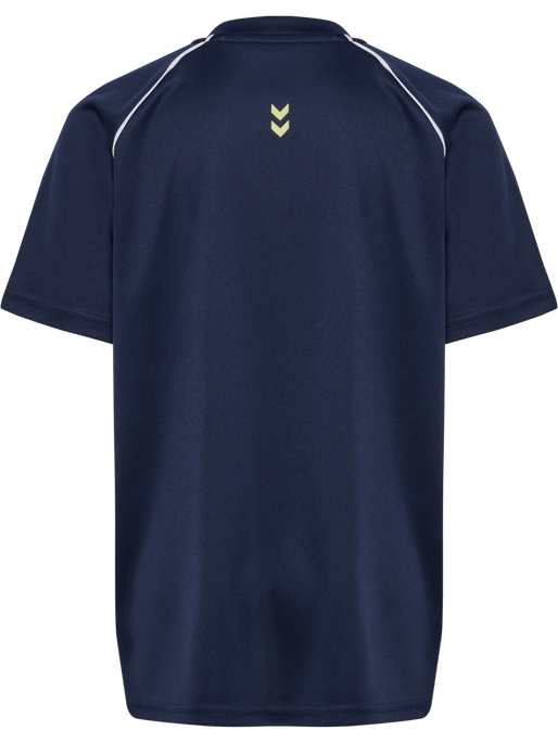 hmlJR GOAL PIPING T-SHIRT S/S, DRESS BLUES, packshot