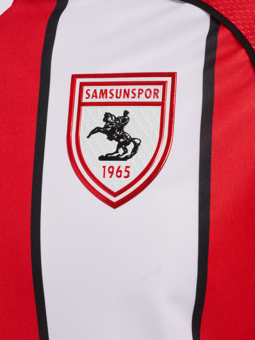 SAMSUNSPOR STRIPED JERSEY S/S 24/25, TRUE RED/WHITE, packshot