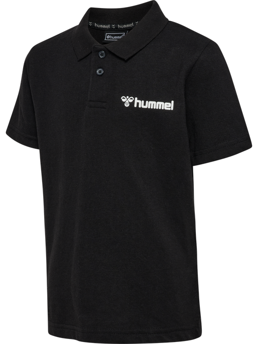 hmlMOVER COTTON POLO KIDS, BLACK hmlMOVER COTTON POLO KIDS, BLACK, packshot