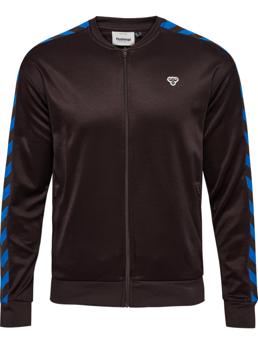hmlARCHIVE REGULAR POLY ZIP JACKET, CHOCOLATE PLUM/CHOCOLATE PLUM, packshot
