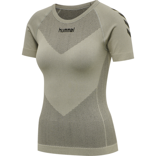 HUMMEL FIRST SEAMLESS JERSEY S/S WOMAN, LONDON FOG, packshot