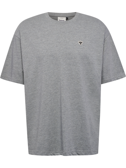 hmlLOOSE T-SHIRT BEE S/S, GREY MELANGE, packshot