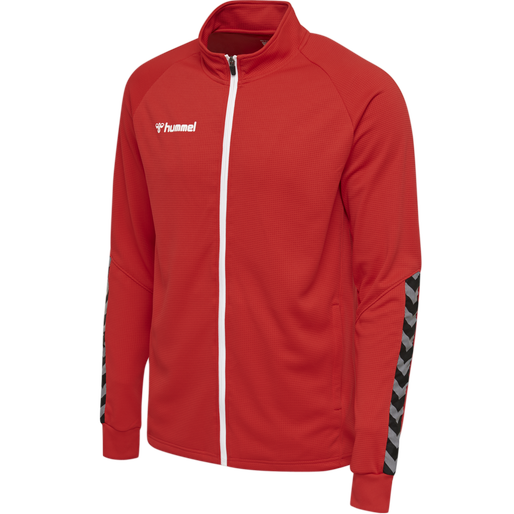 hmlAUTHENTIC KIDS POLY ZIP JACKET, TRUE RED, packshot