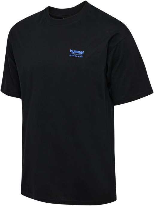 hmlLOOSE T-SHIRT S/S HSW FOOTBALL, BLACK hmlLOOSE T-SHIRT S/S HSW FOOTBALL, BLACK, packshot