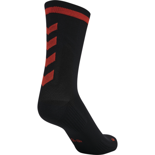 ELITE INDOOR SOCK LOW PA, BLACK/CHERRY TOMATO, packshot