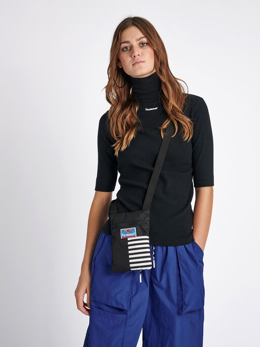hmlCAROLINE RIB TURTLENECK S/S, BLACK, model