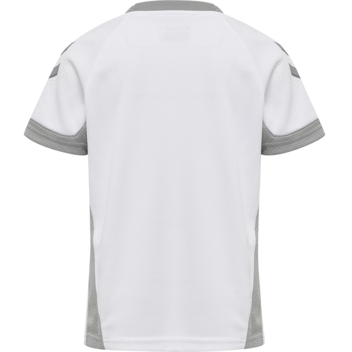 hmlLEAD S/S POLY JERSEY KIDS, WHITE, packshot