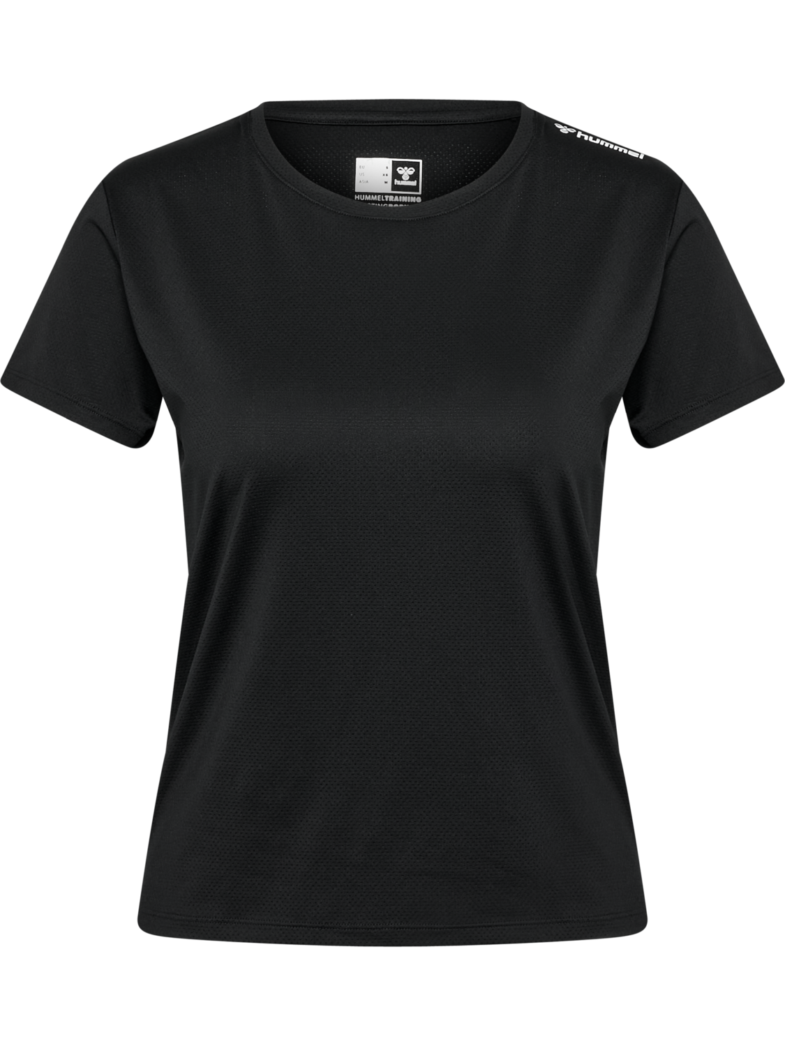 hmlMT AURA MESH T-SHIRT, BLACK, packshot