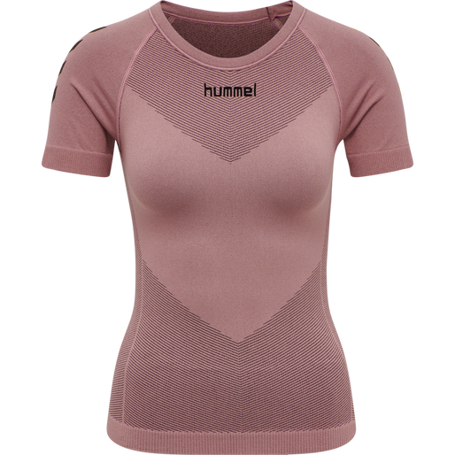HUMMEL FIRST SEAMLESS JERSEY S/S W, DUSTY ROSE, packshot