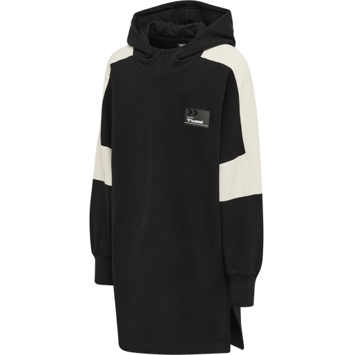 hmlMARLEE HOODIE DRESS, BLACK, packshot