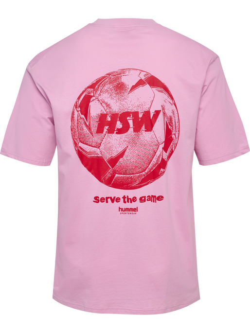 hmlLOOSE T-SHIRT S/S HSW FOOTBALL, PASTEL LAVENDER, packshot