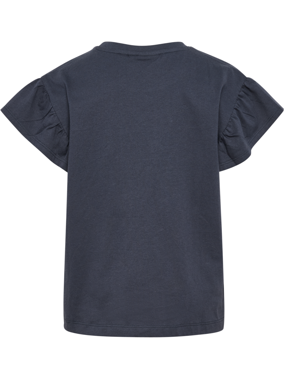 hmlJR RUFFLE T-SHIRT SS BIG BEE, OMBRE BLUE, packshot