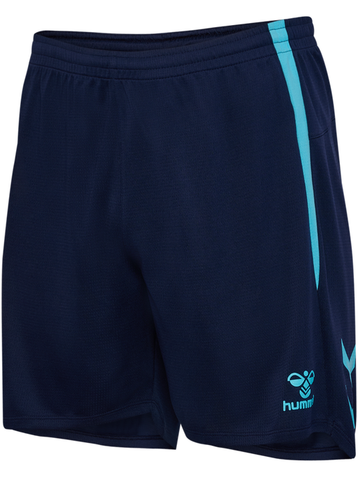 hmlLEAD 2.0 SHORTS, MARINE/BLUE FISH, packshot