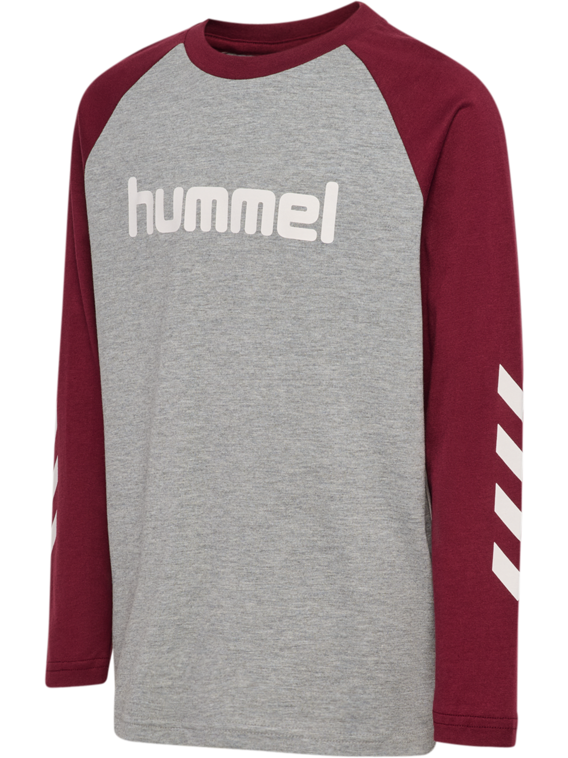 hmlJR LOGO T-SHIRT L/S, CHOCOLATE TRUFFLE, packshot