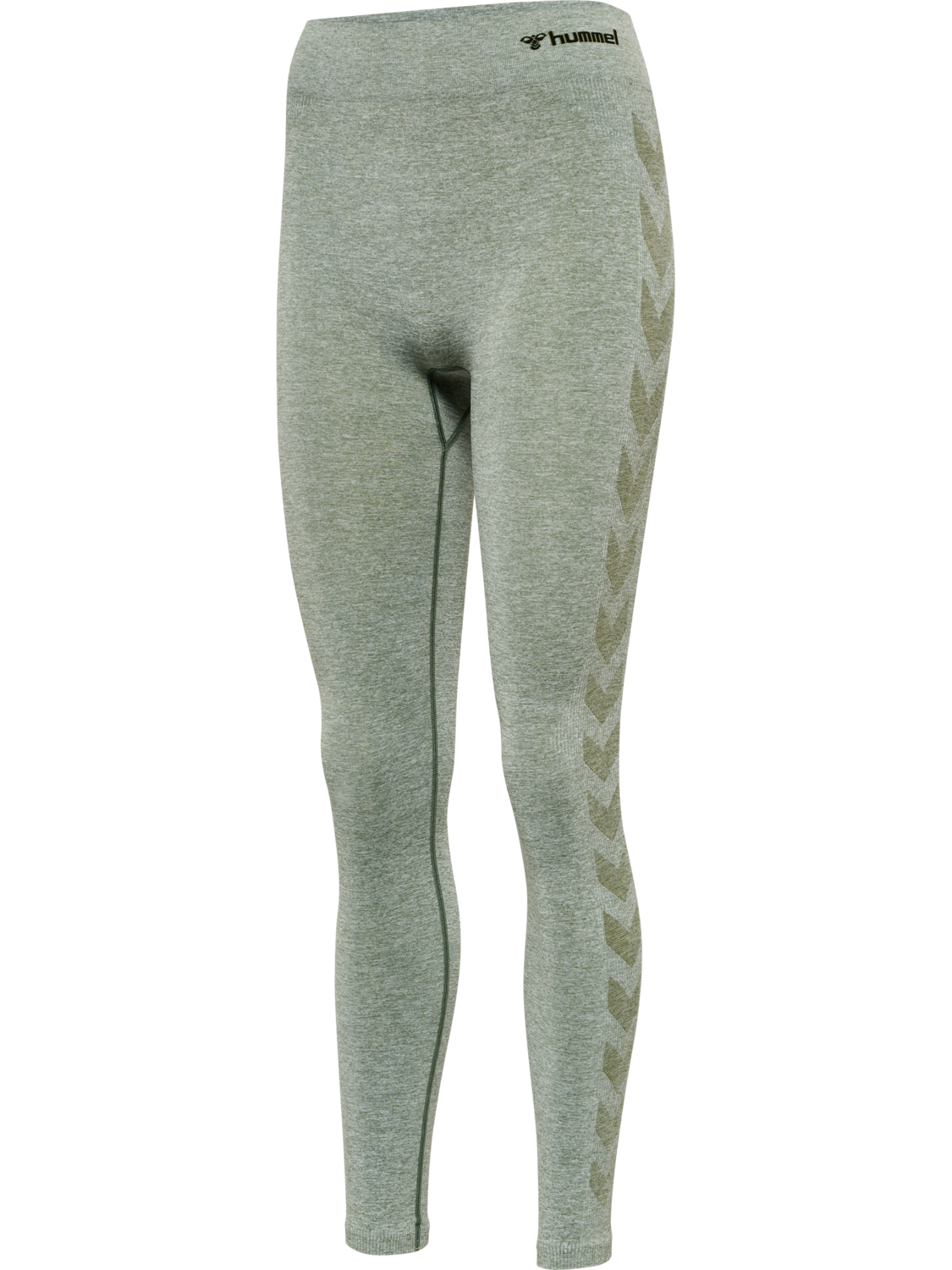 hmlCI SEAMLESS MID WAIST TIGHTS, LILY PAD MELANGE, packshot