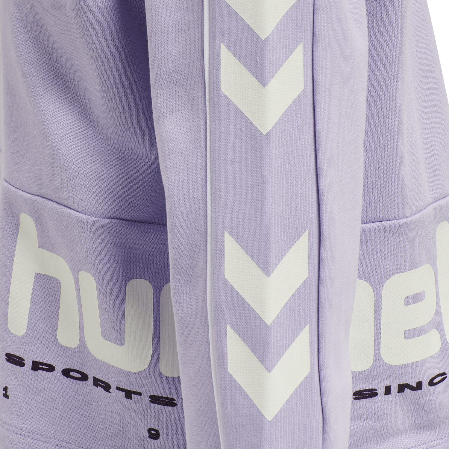 hmlLGC YOKO CROPPED HOODIE, PASTEL LILAC, packshot