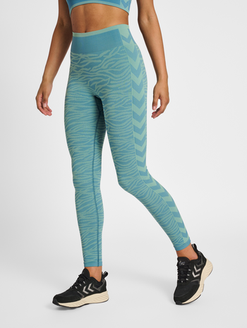 hmlMT SAGA SEAMLESS MW TIGHTS, NORTH ATLANTIC, model