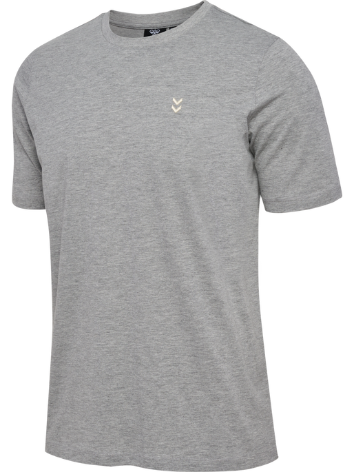 hmlPULSE T-SHIRT, GREY MELANGE hmlPULSE T-SHIRT, GREY MELANGE, packshot