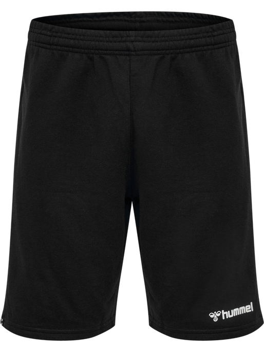 hmlMOVER COTTON BERMUDA SHORTS, BLACK, packshot
