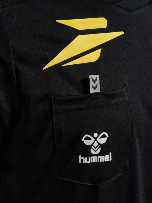 FFHB NEW REFEREE JERSEY S/S, BLACK WO SPONSOR FFHB NEW REFEREE JERSEY S/S, BLACK WO SPONSOR, packshot