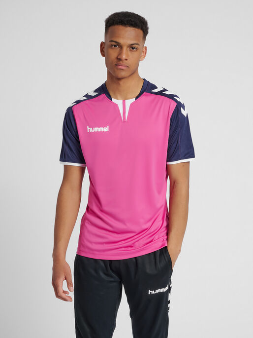 CORE SS POLY JERSEY, ROSE VIOLET, model