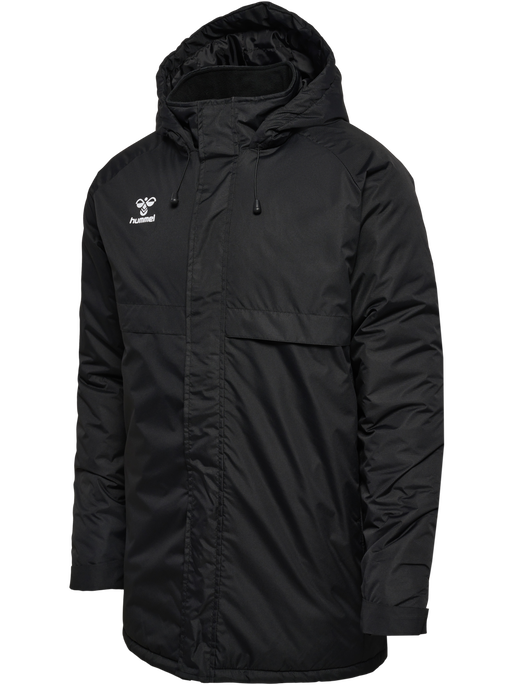 hmlGO PARKA JACKET, BLACK hmlGO PARKA JACKET, BLACK, packshot