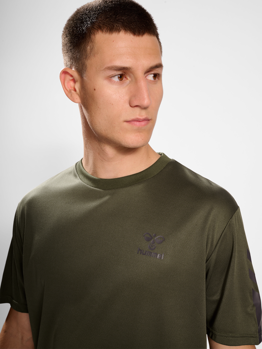 hummel ACTIVE PL JERSEY S/S - OLIVE NIGHT | hummelsport.de 