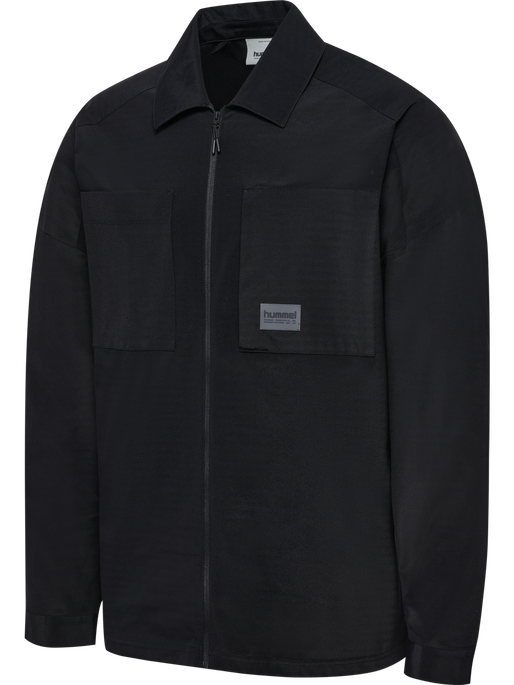 hmlSORONA LOOSE OVERSHIRT, BLACK, packshot