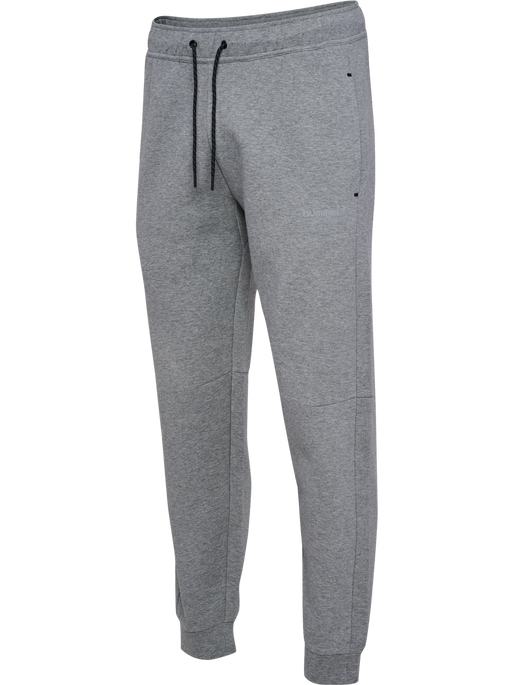 hmlTECH FLEECE REGULAR PANTS, GREY MELANGE hmlTECH FLEECE REGULAR PANTS, GREY MELANGE, packshot