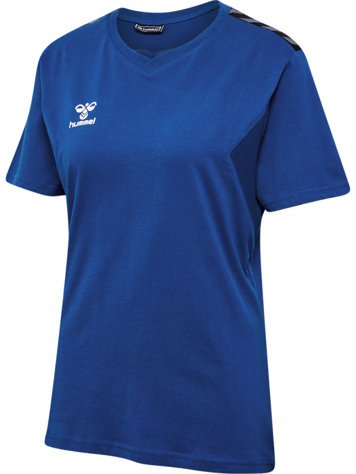 hmlAUTHENTIC CO T-SHIRT S/S WOMAN, TRUE BLUE, packshot