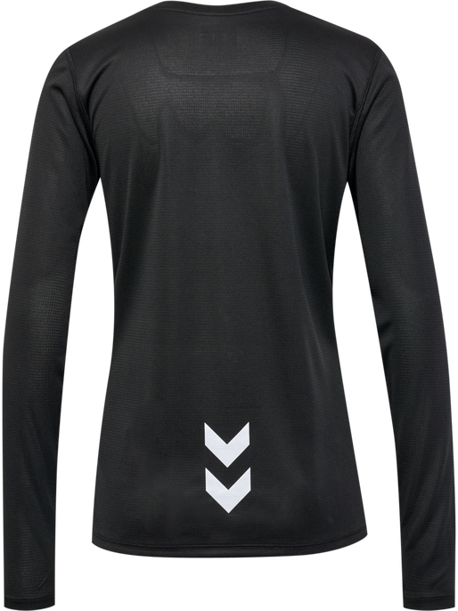 hmlRUN JERSEY L/S WOMAN, BLACK, packshot